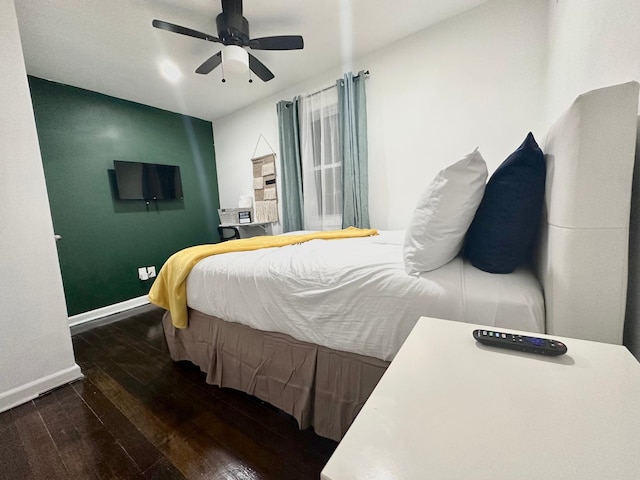 21 Pennwood Dr, Mastic Beach, NY 11951 - bedroom featuring hardwood / wood-style floors and ceiling fan