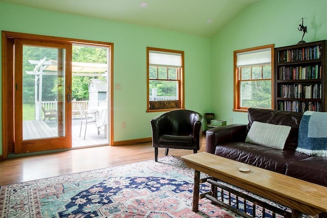 4 Mary Ann Ave, Saugerties, NY 12477 - sitting room featuring lofted ceiling and wood finished floors