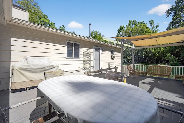4 Mary Ann Ave, Saugerties, NY 12477 - deck with outdoor dining space and area for grilling
