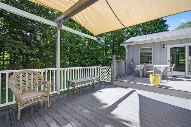 4 Mary Ann Ave, Saugerties, NY 12477 - view of wooden terrace