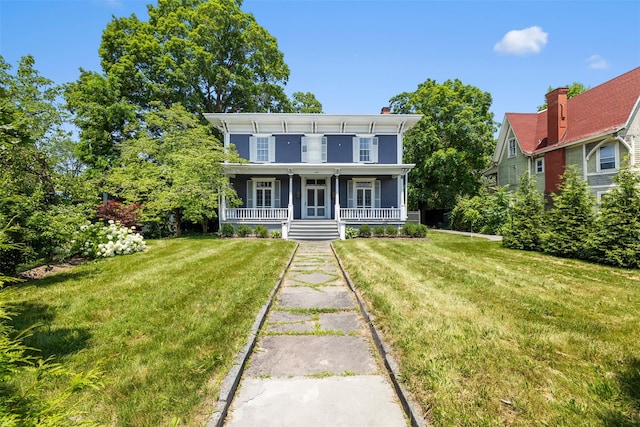 103 Albany Ave, Kingston, NY 12401 - italianate house with a front lawn and covered porch