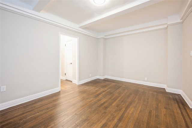 142 E 49th St Unit 4C, New York Manhattan, NY 10017 - empty room featuring beam ceiling and wood finished floors