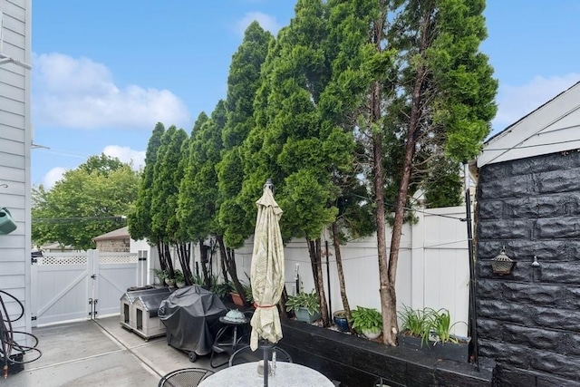 3211 204th St, Bayside, NY 11361 - view of patio featuring a gate