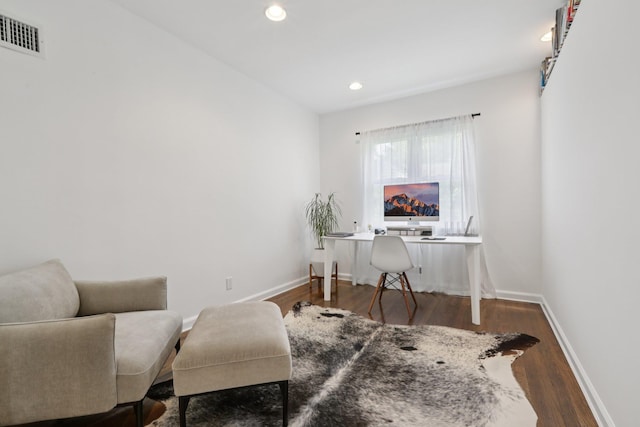 187 Thornbury Rd, Scarsdale, NY 10583 - home office featuring wood finished floors and recessed lighting