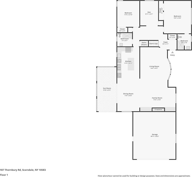 187 Thornbury Rd, Scarsdale, NY 10583 - view of floor plan / room layout
