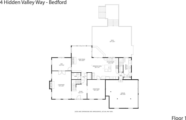 4 Hidden Valley Way, Bedford, NY 10506 - view of floor plan / room layout