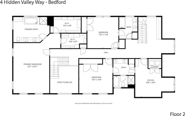 4 Hidden Valley Way, Bedford, NY 10506 - view of home floor plan