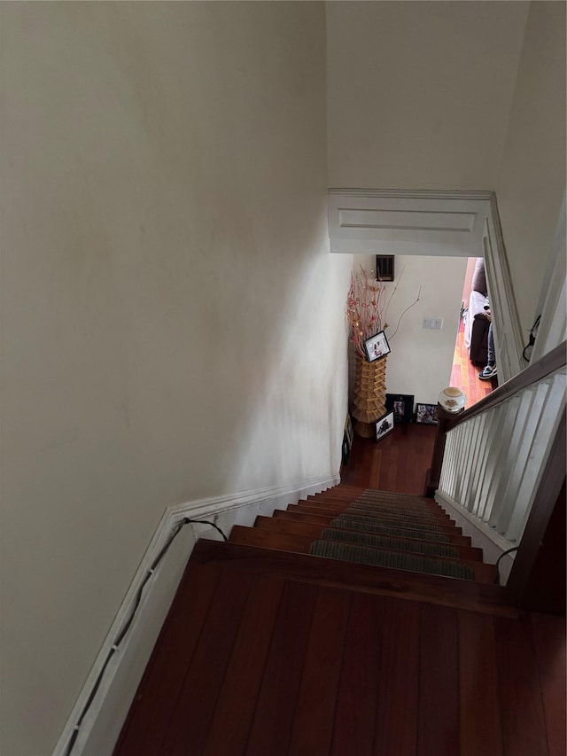 10418 216th St, Queens Village, NY 11429 - stairs with wood finished floors