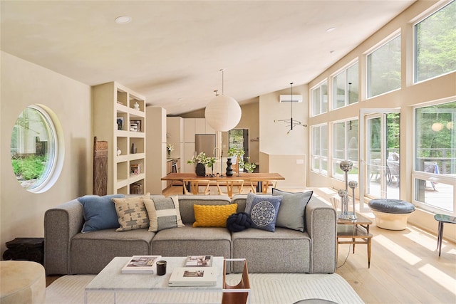 252 Swamp Pond Rd, Narrowsburg, NY 12764 - living room featuring wood finished floors and recessed lighting