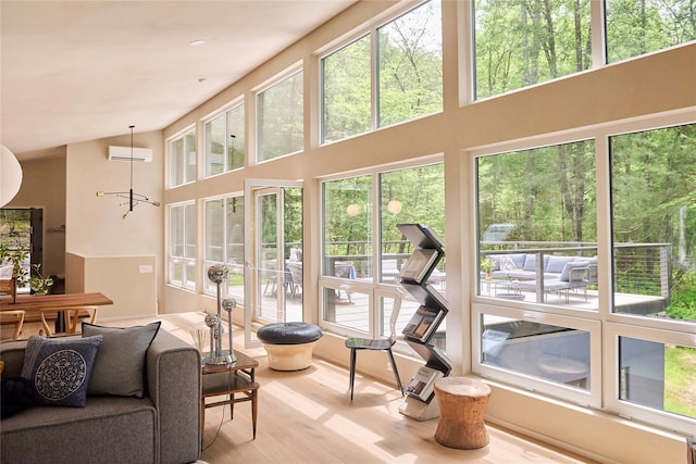 252 Swamp Pond Rd, Narrowsburg, NY 12764 - living room with wood finished floors and a towering ceiling