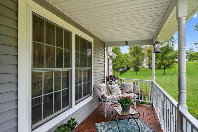 40 Rapelje Rd, Walden, NY 12586 - wooden porch with a yard
