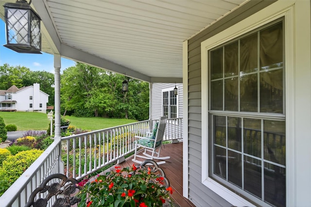 40 Rapelje Rd, Walden, NY 12586 - wooden porch featuring a lawn