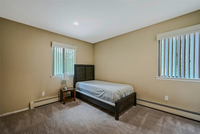 160 Coachman Pl E, Syosset, NY 11791 - bedroom featuring a baseboard radiator and recessed lighting