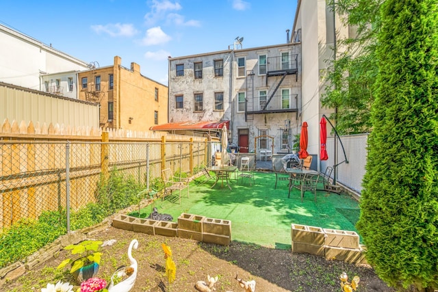 2370 Atlantic Ave, Brooklyn, NY 11233 - view of yard with a vegetable garden