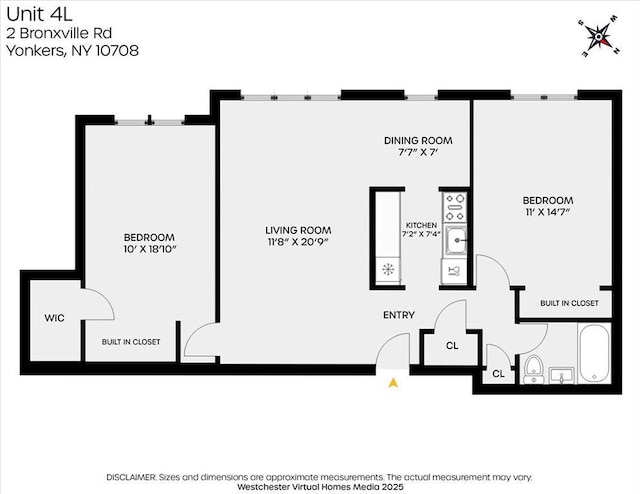 2 Bronxville Rd Unit 4L, Bronxville, NY 10708 - view of home floor plan