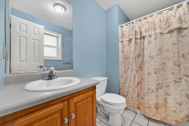 60 Palomino Pl, New Windsor, NY 12553 - full bathroom featuring vanity, tile patterned floors, and curtained shower
