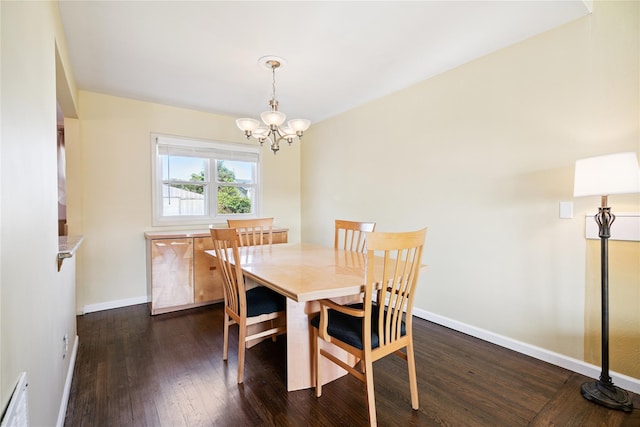 343 W 16th St, Deer Park, NY 11729 - dining space featuring a chandelier and dark wood-style flooring