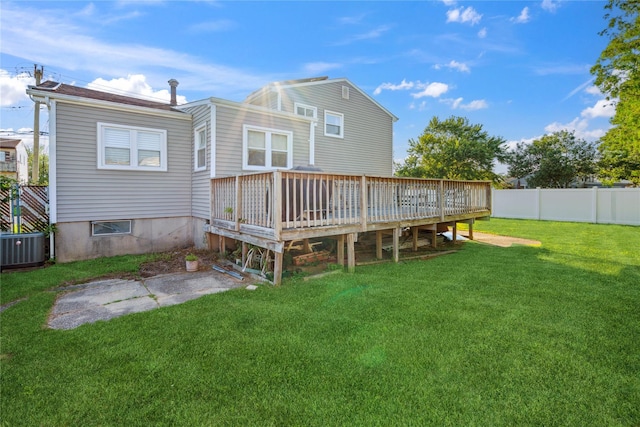 343 W 16th St, Deer Park, NY 11729 - rear view of house with a deck