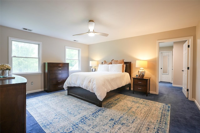 212 Weber Hill Rd, Carmel, NY 10512 - bedroom featuring dark carpet and a ceiling fan