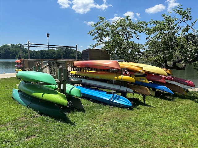 81 Seaview Ave, New Rochelle, NY 10801 - view of playground featuring a water view and a yard