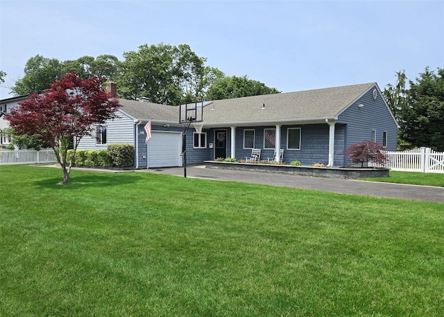 68 Palmer Dr, Sayville, NY 11782 - ranch-style home with an attached garage, driveway, and a shingled roof