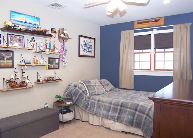 68 Palmer Dr, Sayville, NY 11782 - bedroom with carpet, ceiling fan, and recessed lighting