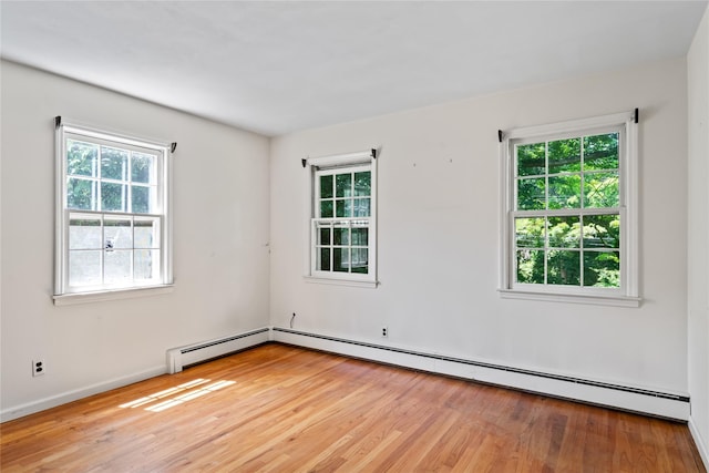 6 Beardsley Ln, Lloyd Harbor, NY 11743 - spare room with wood finished floors and a baseboard radiator