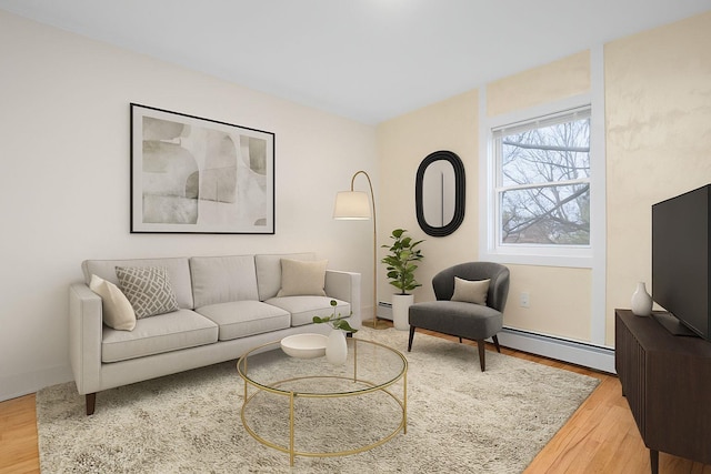 4518 Richardson Ave, Bronx, NY 10470 - living area with wood finished floors and baseboard heating