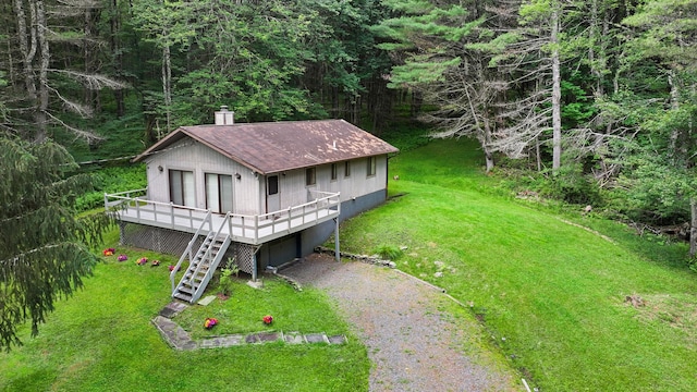 156 Creamery Rd Unit Tr20, Swan Lake, NY 12783 - view from above of property with a forest