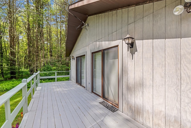 156 Creamery Rd Unit Tr20, Swan Lake, NY 12783 - view of wooden deck