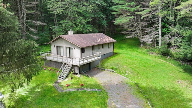 156 Creamery Rd Unit Tr20, Swan Lake, NY 12783 - view from above of property with a forest