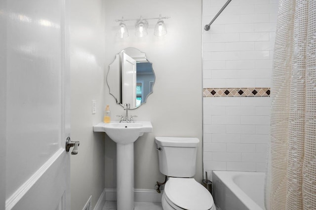 1299 Williams Dr, Shrub Oak, NY 10588 - full bath with toilet and shower / bath combination with curtain