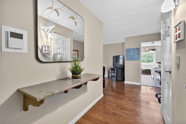 414 Benedict Ave Unit 5B, Tarrytown, NY 10591 - corridor with hardwood / wood-style flooring and baseboards