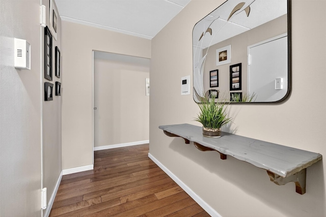 414 Benedict Ave Unit 5B, Tarrytown, NY 10591 - corridor featuring wood finished floors and baseboards