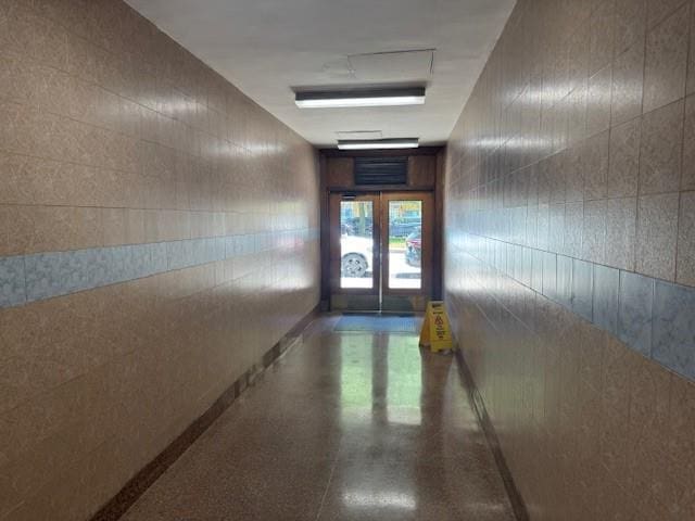 1439 Metropolitan Ave Unit 5H, Bronx, NY 10462 - hallway with french doors