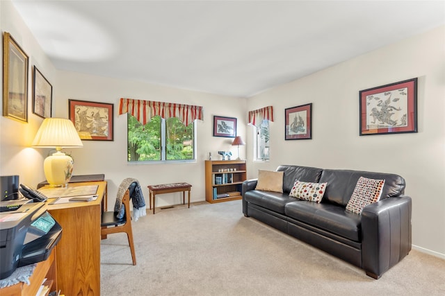 8 Braemer Rd, East Setauket, NY 11733 - office area with carpet flooring and baseboards