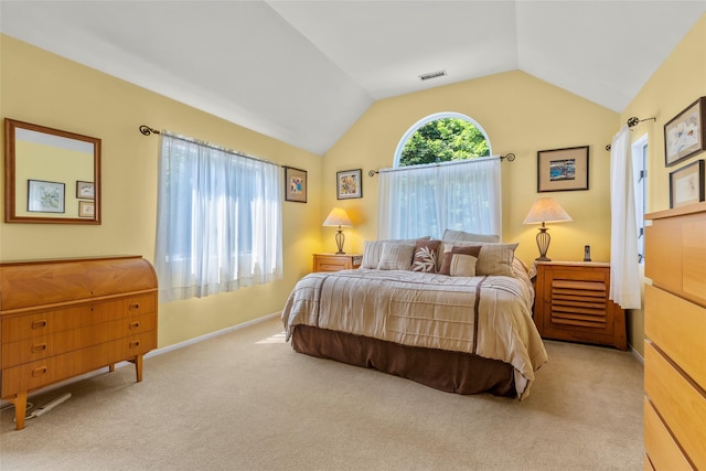 8 Braemer Rd, East Setauket, NY 11733 - bedroom with vaulted ceiling and carpet