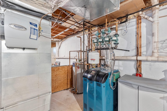 8 Braemer Rd, East Setauket, NY 11733 - utilities with water heater and a heating unit