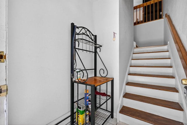 41 Millholland Dr, Fishkill, NY 12524 - staircase with tile patterned floors