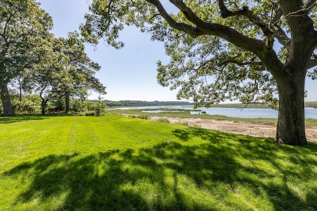 5 Shore Dr, Setauket, NY 11733 - view of grassy yard with a water view