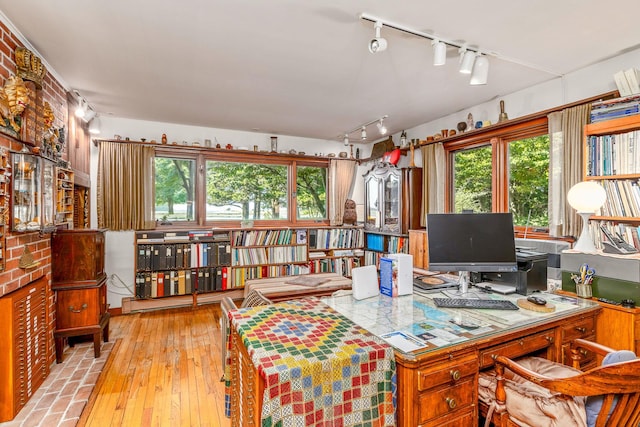 5 Shore Dr, Setauket, NY 11733 - office space featuring track lighting, plenty of natural light, and wood-type flooring