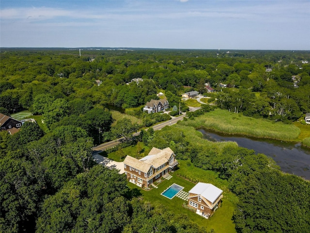 161 S Rd, Westhampton, NY 11977 - aerial view of a heavily wooded area