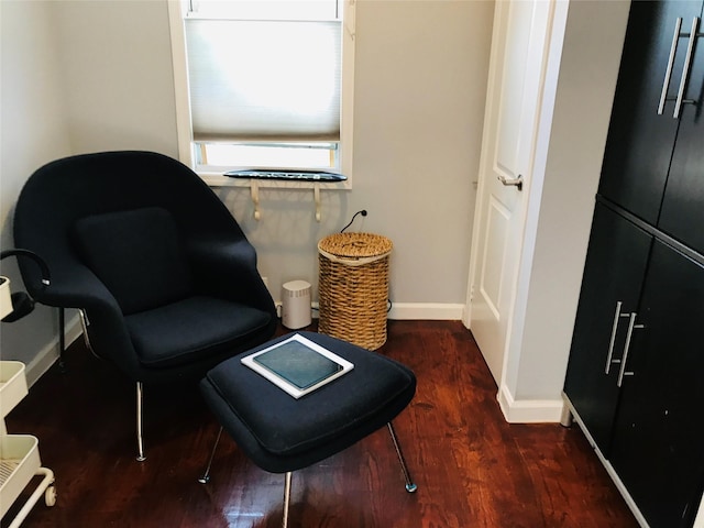 92-38 77th St, Woodhaven, NY 11421 - living area with baseboards and wood finished floors
