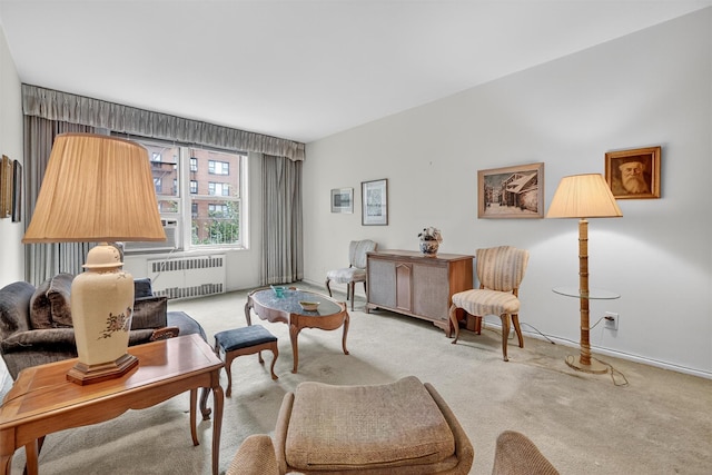 517 Riverdale Ave Unit 4A, Yonkers, NY 10705 - living area featuring radiator and carpet