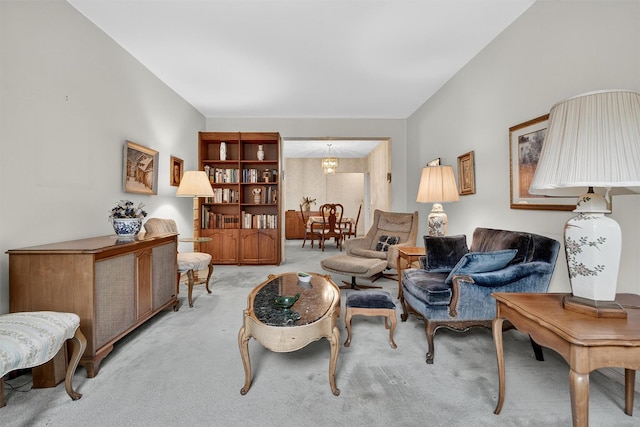 517 Riverdale Ave Unit 4A, Yonkers, NY 10705 - living area with light colored carpet and a chandelier