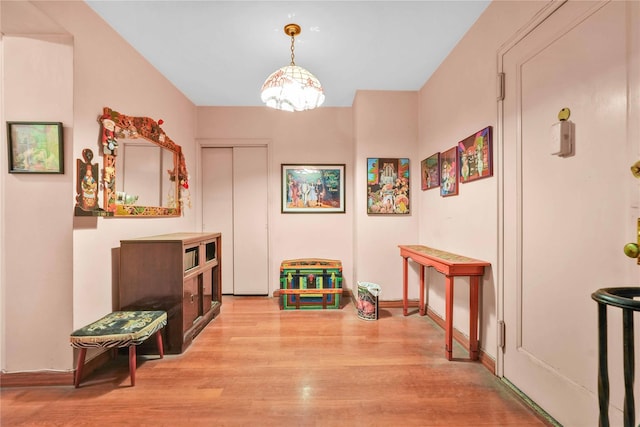 26-20 141st St Unit 2G, Flushing, NY 11354 - corridor with light wood finished floors and baseboards