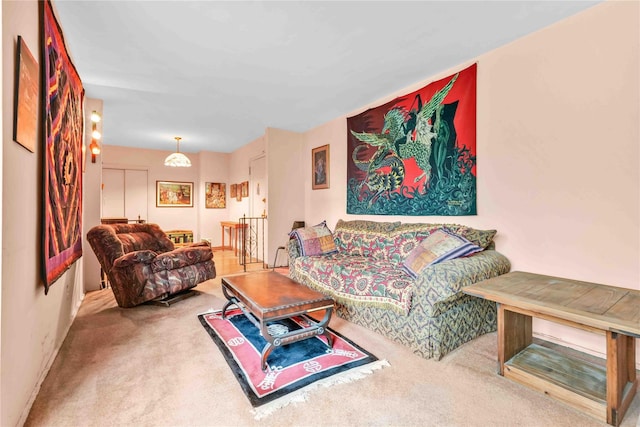 26-20 141st St Unit 2G, Flushing, NY 11354 - living area with carpet flooring and baseboards