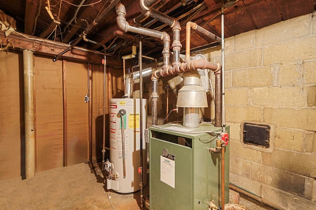 662 Rose Blvd, Baldwin, NY 11510 - utilities with gas water heater and a heating unit