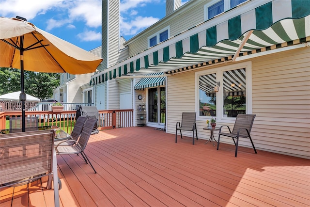 182 Fairway Dr, Carmel, NY 10512 - deck with outdoor dining space and a grill