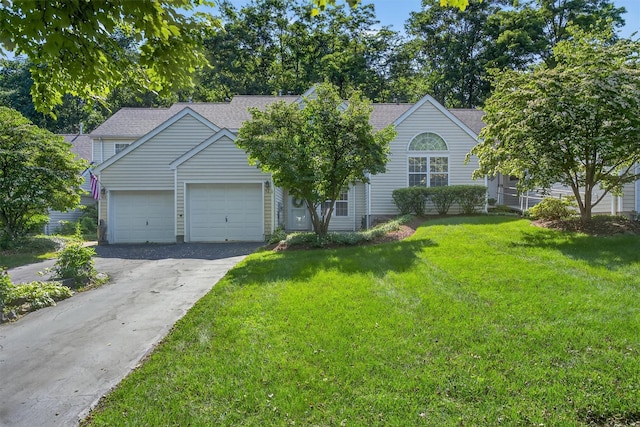 42 Prestwick Ct, Poughkeepsie, NY 12603 - view of front of property featuring driveway, a garage, a front lawn, and roof with shingles